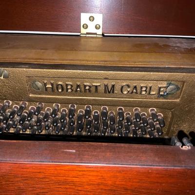 1959 Hobart M Cable BEAUTIFUL Piano 58 x 40 x 23 with matching bench and original bill of sale.