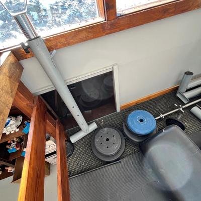 Lot 267 2 weight benches with weights and accessories