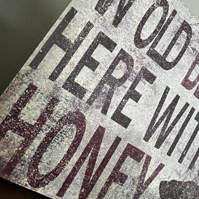 Lot 272 Fireplace wood holders & Sign