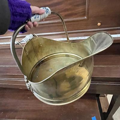 Lot 272 Fireplace wood holders & Sign