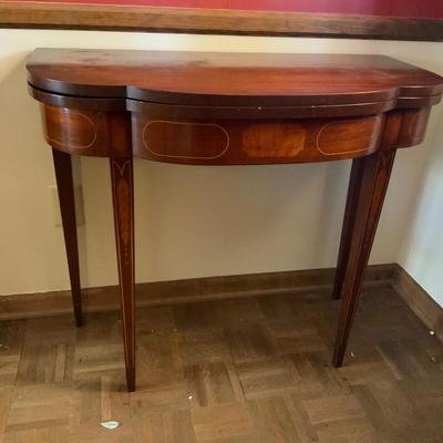Antique Mahogany Game table 35 x 36 x 30