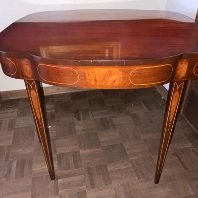Antique Mahogany Game table 35 x 36 x 30