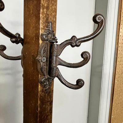 Lot 275 Antique Oak Hall Tree