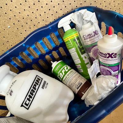 Lot 279 laundry basket of bug / pest sprays and strips