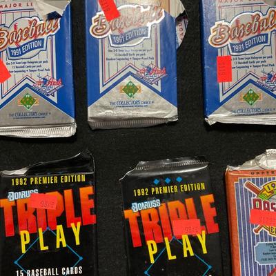 1992 and 1991 Upper Deck Baseball Cards In Foil.