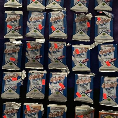 1992 and 1991 Upper Deck Baseball Cards In Foil.
