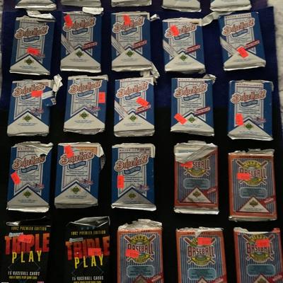 1992 and 1991 Upper Deck Baseball Cards In Foil.