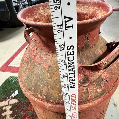 Lot 300 Antique Metal milk tin