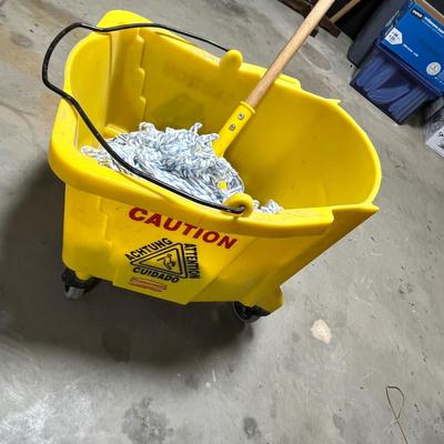 Lot 301 Mop bucket and mop