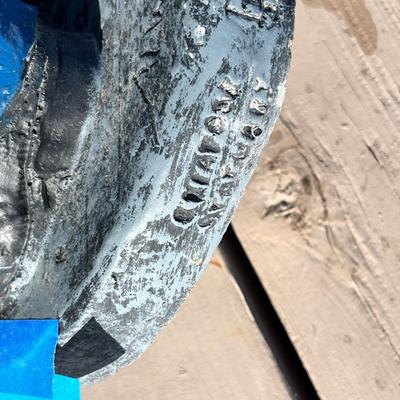 Lot 306 Police bear Cement figure