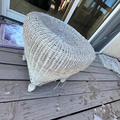 Lot 308 wicker table