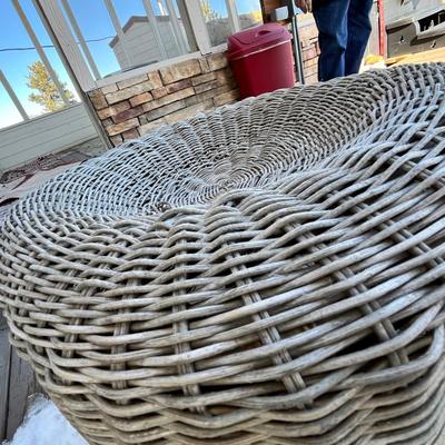 Lot 308 wicker table