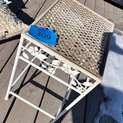 Lot 309 metal small table
