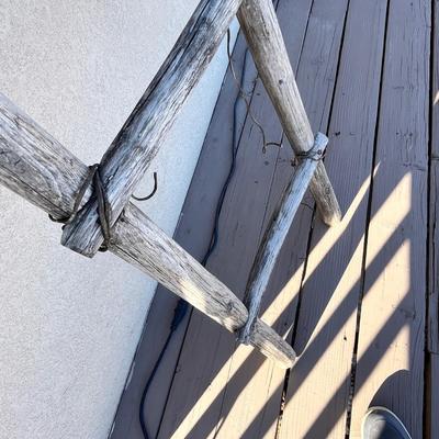 Lot 313 Rustic Indian style ladder