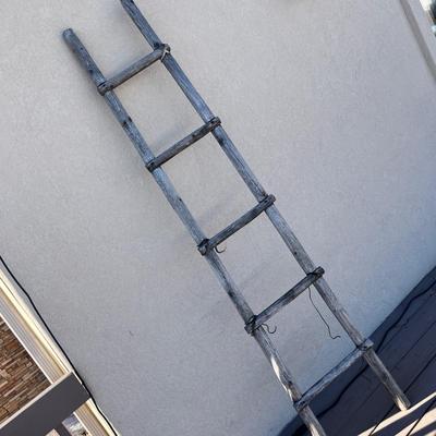 Lot 313 Rustic Indian style ladder