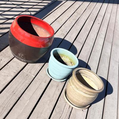 Lot 314 3 large pots