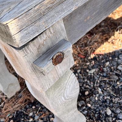Lot 316 Rustic wooden outdoor bench Approx 36 inches long