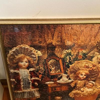 Framed Doll Puzzle Artwork