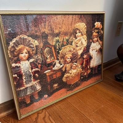 Framed Doll Puzzle Artwork