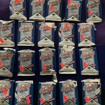 1990’s Baseball Cards In Foil.