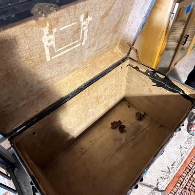 Lot 318 Antique Trunk