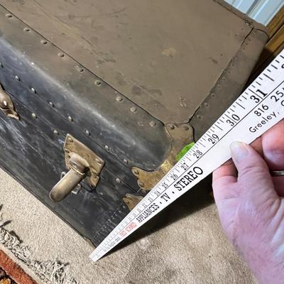 Lot 318 Antique Trunk