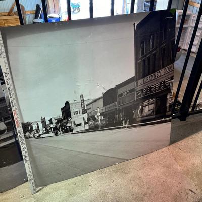 Lot 324 6 Old black and white Loveland photos and No Rezone / Save the Feed and Grain yard sign