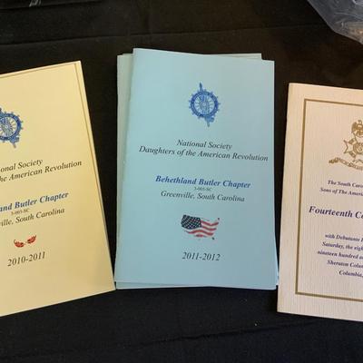 National Society of the Sons and Daughters of the American Revolution items
