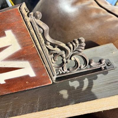 Lot 326 Man Cave sign and two life preservers wall art