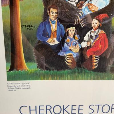 Framed Art Cherokee Storyteller