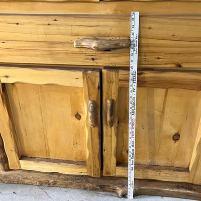 Lot 339 lodgepole pine armoire