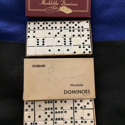Vintage Marblelike Dominoes.