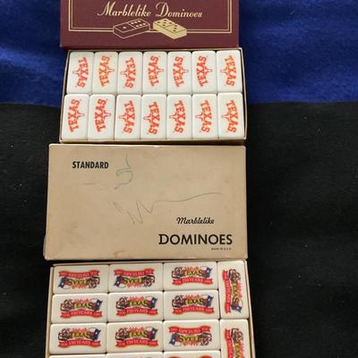 Vintage Marblelike Dominoes.