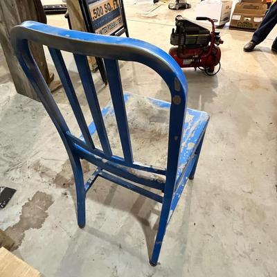 Lot 341 Vintage metal chair