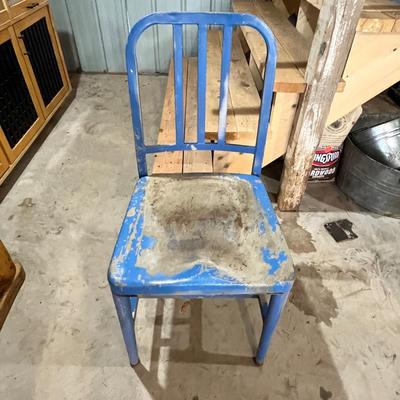 Lot 341 Vintage metal chair