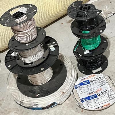 Lot 348 spools of wire