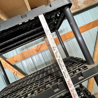 Lot 353 Tall Rubbermaid Shelf