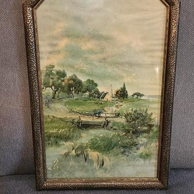 Framed art.