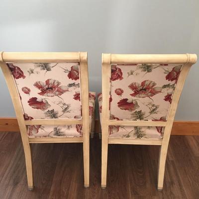 Pier One Import Floral Upholstered Dining Chairs SET OF 6