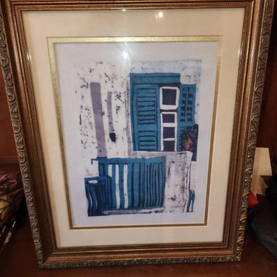 Framed art.