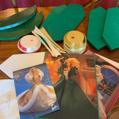 Lot of Holiday Barbies without their boxes.