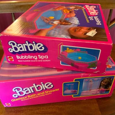 Lot of Vintage Barbie Spa and Bath with original boxes