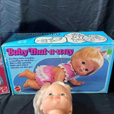 Lot of Vintage Baby Dolls by Mattel & Fisher-Price