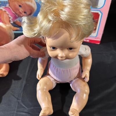 Lot of Vintage Baby Dolls by Mattel & Fisher-Price