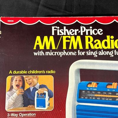 Vintage Fisher-Price AM/FM Radio in Original Box Unopened