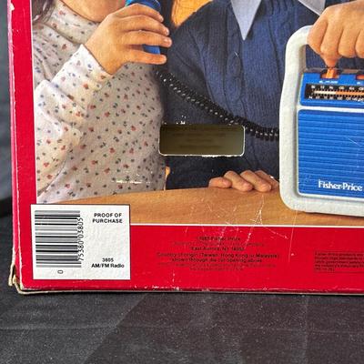 Vintage Fisher-Price AM/FM Radio in Original Box Unopened