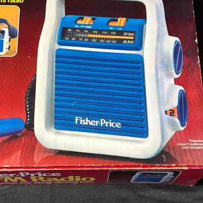 Vintage Fisher-Price AM/FM Radio in Original Box Unopened