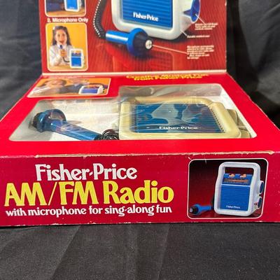 Vintage Fisher-Price AM/FM Radio in Original Box Unopened