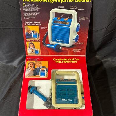 Vintage Fisher-Price AM/FM Radio in Original Box Unopened