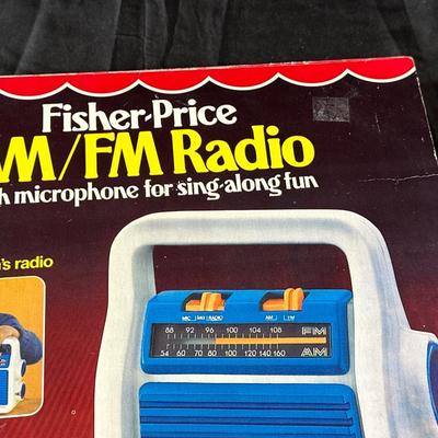 Vintage Fisher-Price AM/FM Radio in Original Box Unopened
